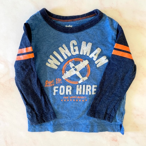 Baby Boy Slogan Long Sleeve Shirt Set | 12M, 2T - Picture 6 of 7